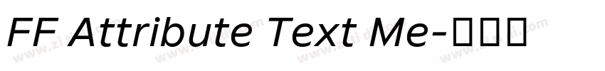 FF Attribute Text Me字体转换